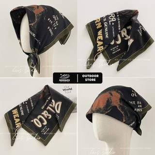 Khăn Bandana vuông DOUBLE RL & CO  chất liệu cotton thô size 55x55cm thời trang