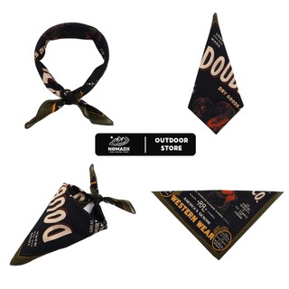 Khăn Bandana vuông DOUBLE RL & CO  chất liệu cotton thô size 55x55cm thời trang