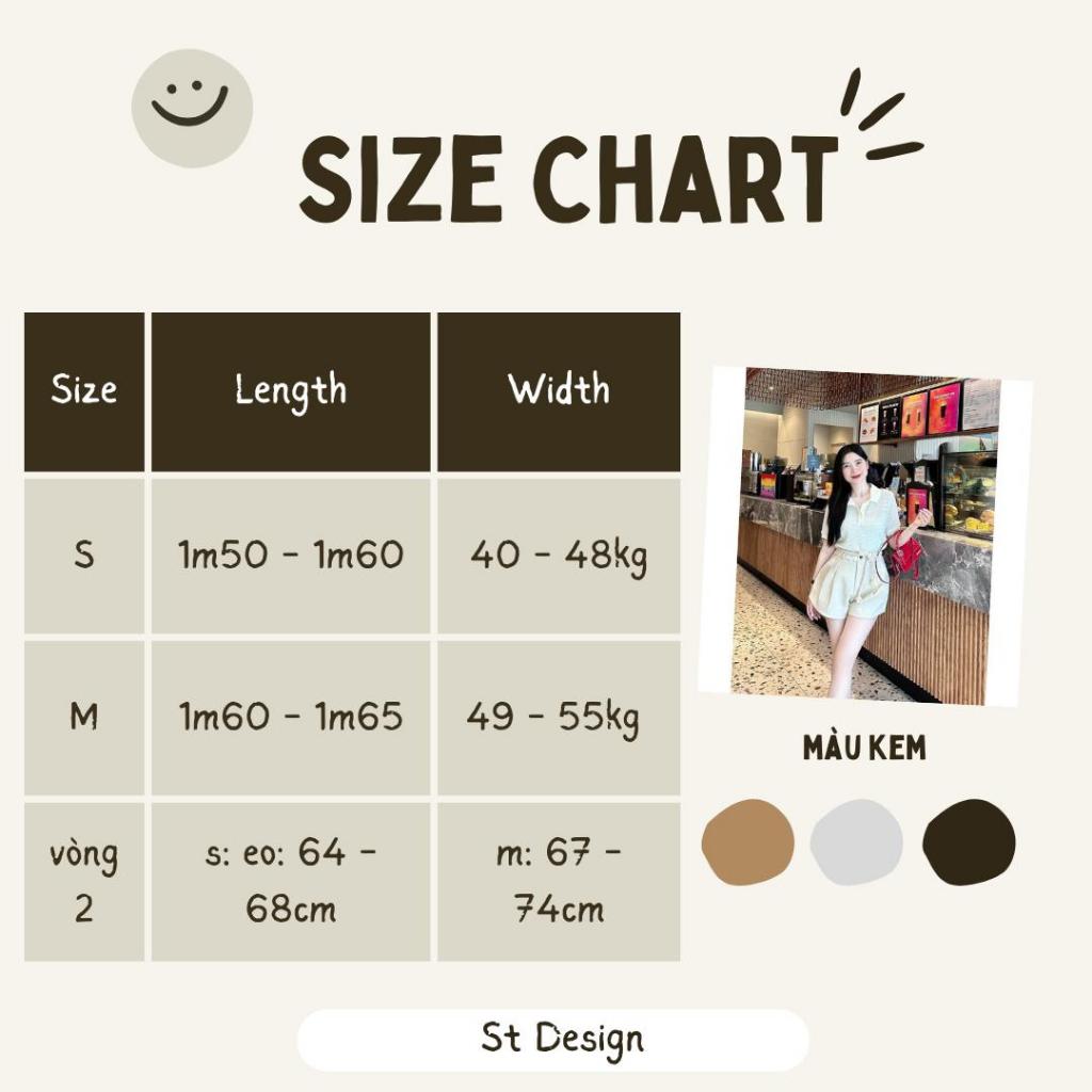 Set áo polo kèm quần chất dạ Teck đi chơi, đi biển - Sang Trọng Nữ Women - 14