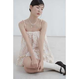 Áo babydoll OLV 2 dây họa tiết hoa pastel ngọt ngào dễ thương Tassie phù hợp đi chơi đi cà phê