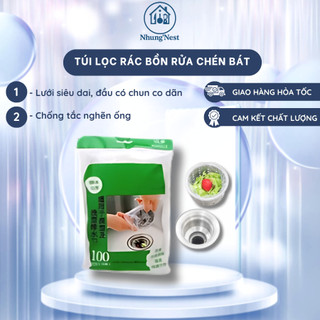 Túi lọc rác bồn rửa bát, lưới siêu dai, đầu có chun co dãn
