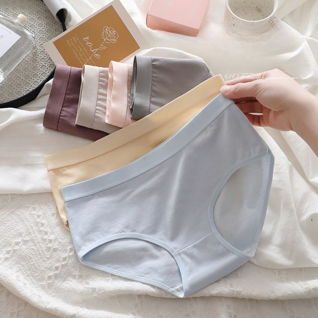 SET 3 Quần cotton nữ cao cấp thấm hút mồ hôi tốt cạp vừa tôn dáng kiểu dáng basic LANIXA L2020
