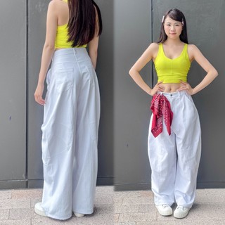 Gladimax Quần Harem Women Parachute Pants BigSize Full Hk171 4 Túi Kaki Dày Dặn Sóng Thoải Mái Phong Cách