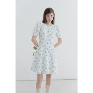 Đầm hoa OLV tay phồng phù hợp đi chơi Averie Fleur Dress nhiều màu trẻ trung