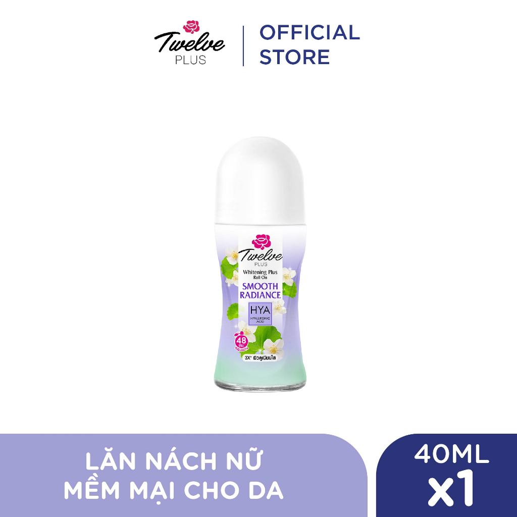 Lăn khử mùi nữ Twelve Plus mềm mại cho da 40ml