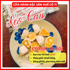 COMBO 10 Kẹo Cau Vôi Truyền Thống Của Huế Gói 75g, Đặc Sản Huế