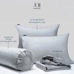 Bộ Ga Gối 4 Món Lụa Tencel 50s AOICONCEPT nhiều Hoạ Tiết Đủ Size cao cấp Hàn Quốc Êm Ái Thoáng Mát 1 ga giường 3 vỏ gối — ảnh 3