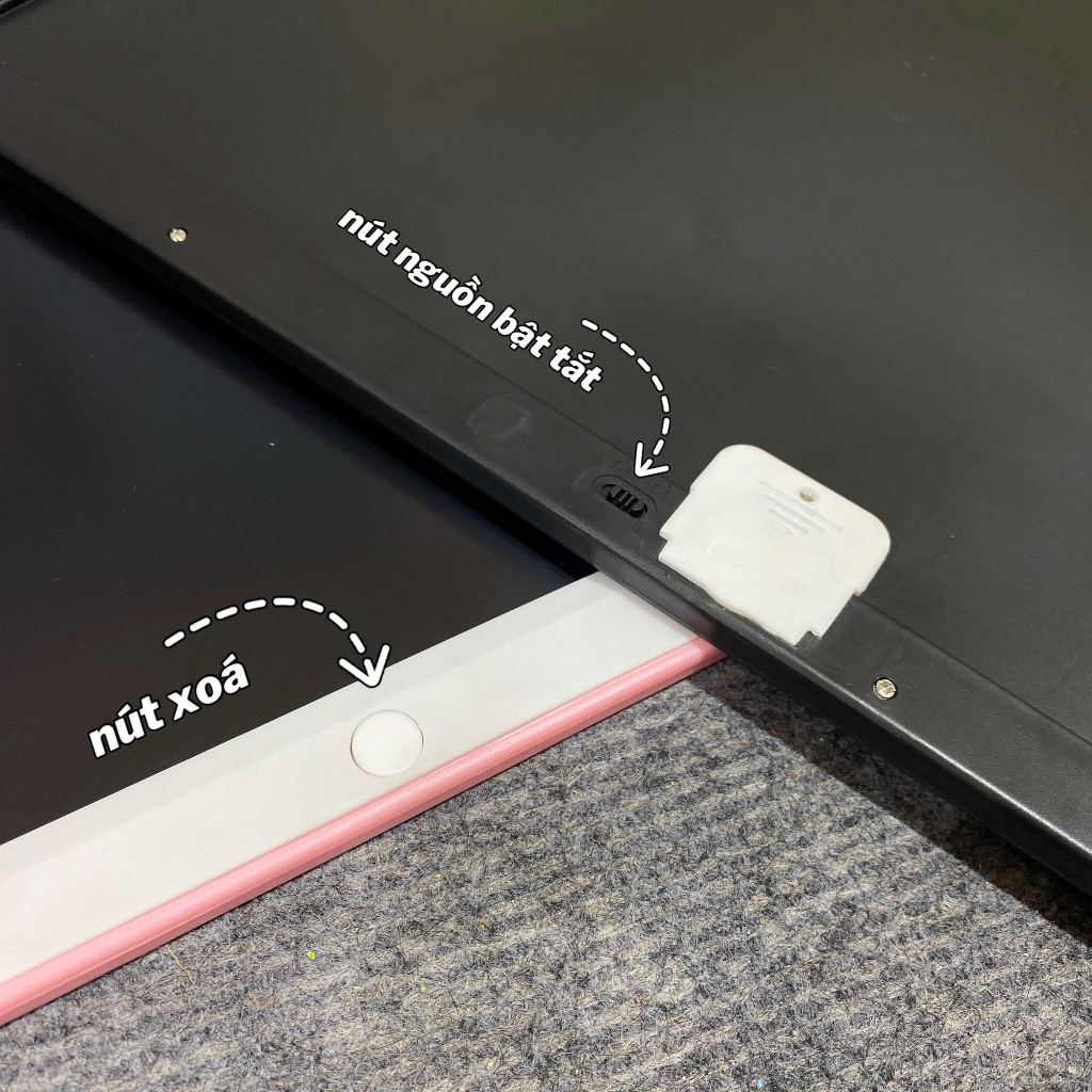 Bảng vẽ tự xóa LCD điện tử, bảng viết vẽ thông minh cỡ lớn 15 inch màn hình LCD