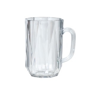 Cốc kim cương 460ml Hokori, ly nhựa uống nước chịu nhiệt có quai cầm Việt Nhật -MS:6389