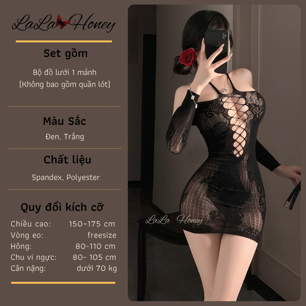 Đồ Lót Gợi Cảm Lưới Xuyên Thấu Rose Whisper Ôm Hông - LaLaHoney | BigBuy360 - bigbuy360.vn