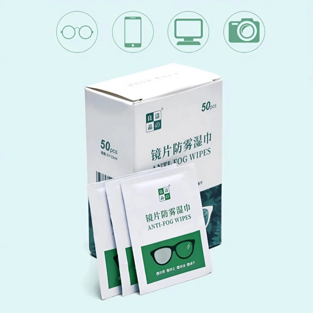 [Mua 2 tặng 1] Combo 3 Hộp Khăn Lau Kính Nano Chống Bám Hơi Nước Bụi Bẩn Giấy Lau Kính Mắt