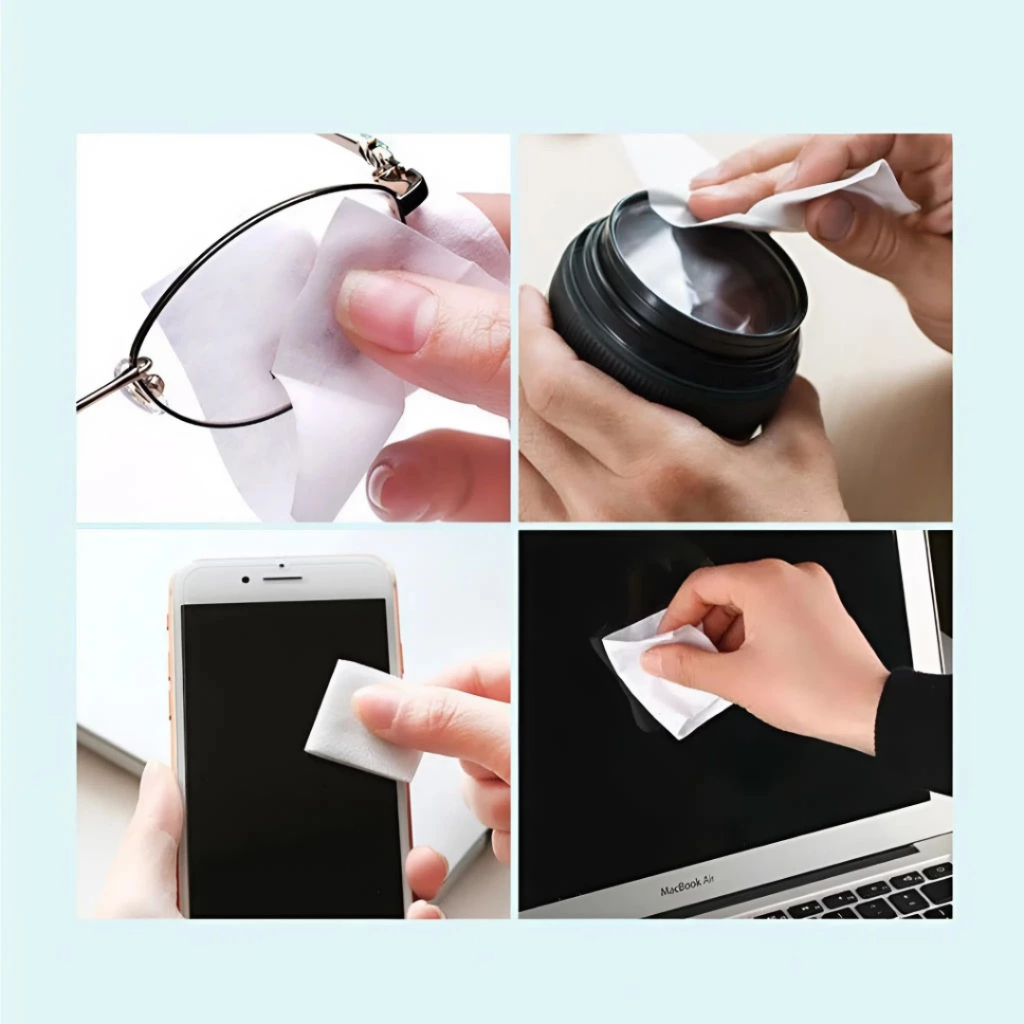 [Mua 2 tặng 1] Combo 3 Hộp Khăn Lau Kính Nano Chống Bám Hơi Nước Bụi Bẩn Giấy Lau Kính Mắt