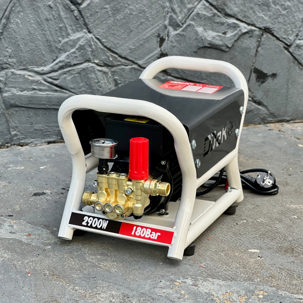 Máy Rửa Xe Gia Đình DEKO DK-2900B Có Chỉnh Áp, Công Suất 2900W, Lưu lượng 10 L/p, Áp lực 120~180bar