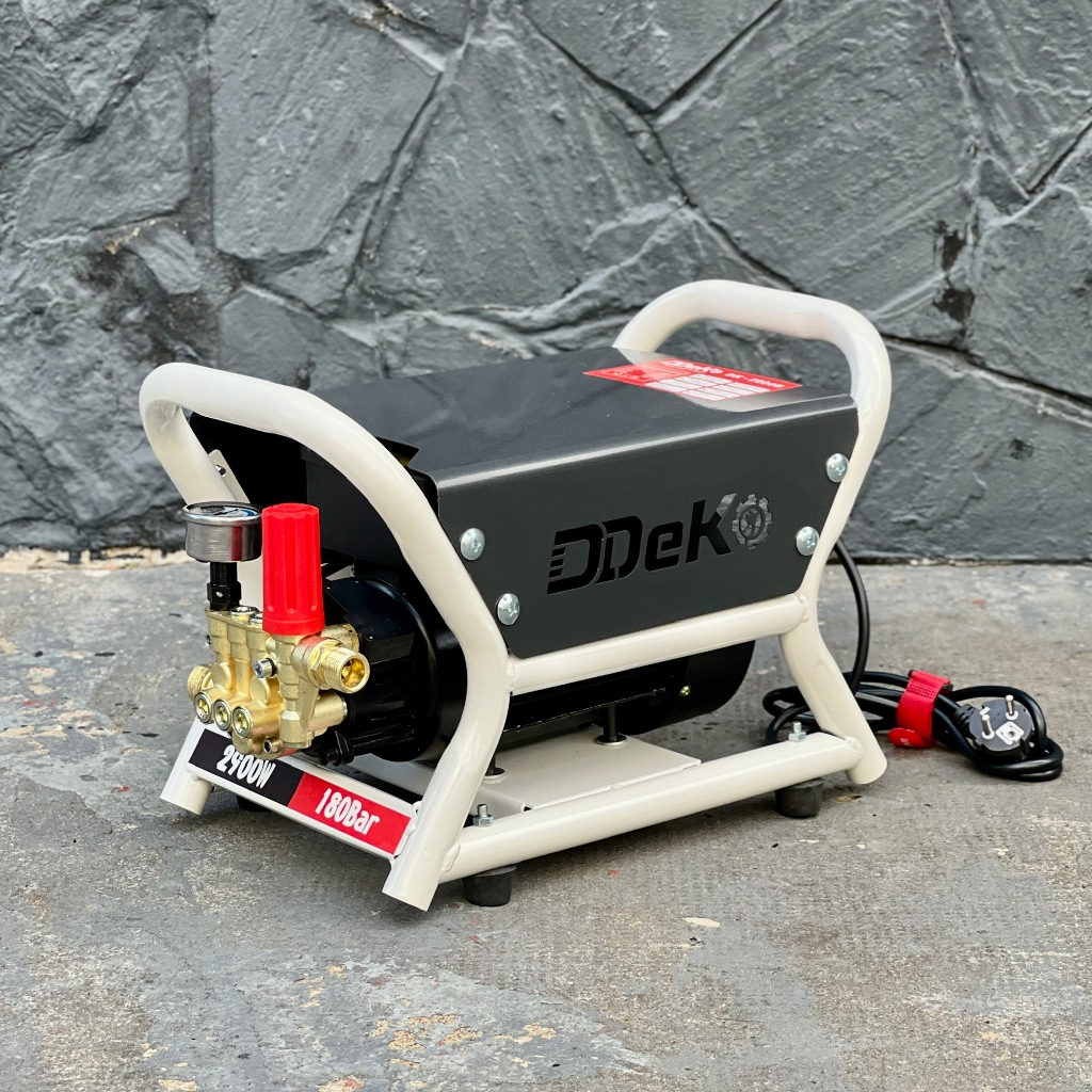 Máy Rửa Xe Gia Đình DEKO DK-2900B Có Chỉnh Áp, Công Suất 2900W, Lưu lượng 10 L/p, Áp lực 120~180bar
