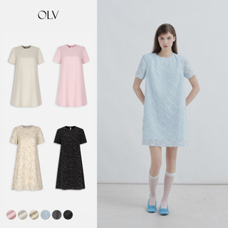 Đầm suông OLV cổ tròn đi làm, đi chơi Rowena và Taja nhiều màu phù hợp mọi dịp