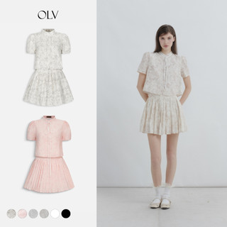 Set OLV áo và chân váy tennis đi chơi Ginny nhiều màu trẻ trung phù hợp đi học đi chơi
