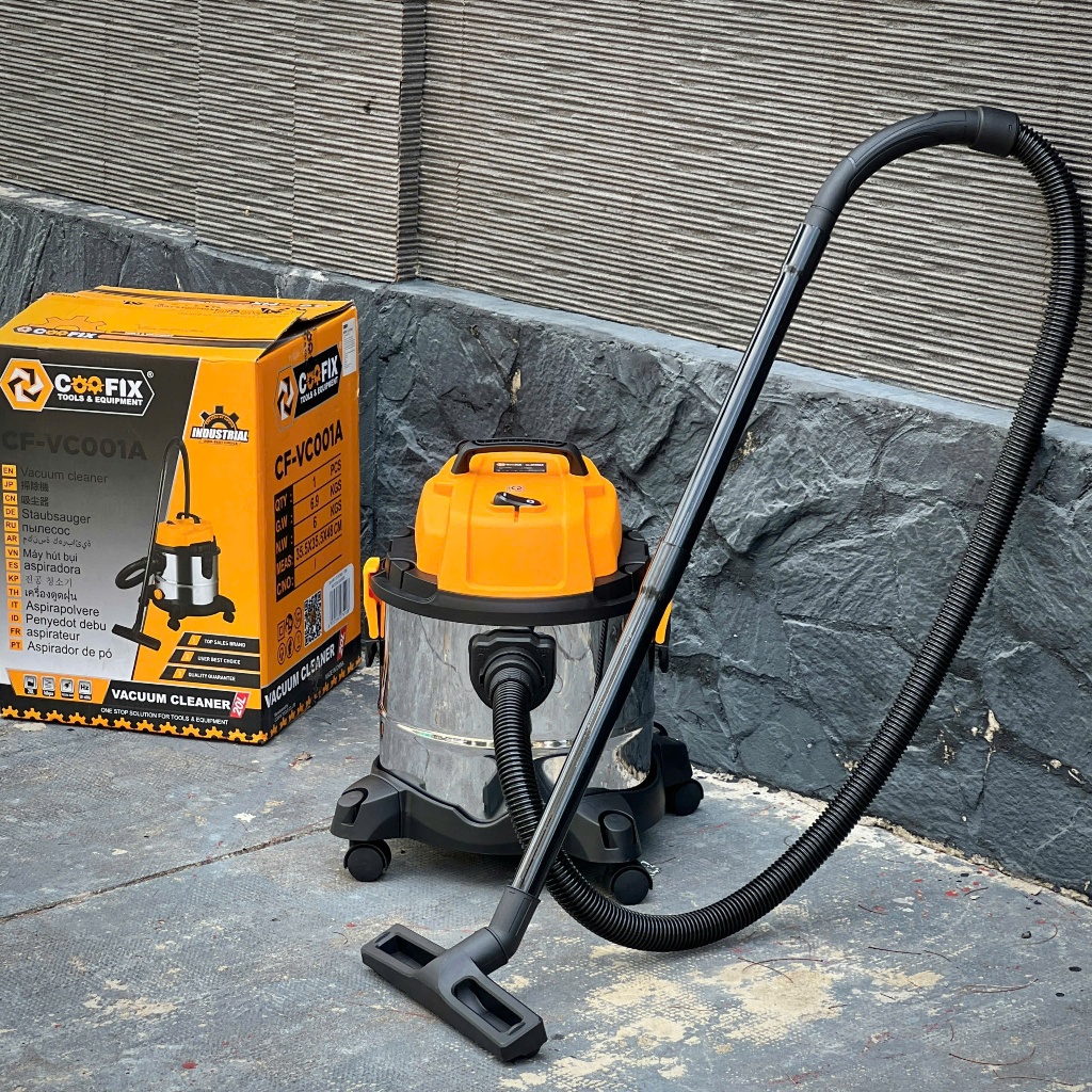 Máy hút bụi Công nghiệp - Gia đình công suất thực 1200W Dung tích 20L tích hợp 3 chức năng hút Khô - Ướt - Thổi
