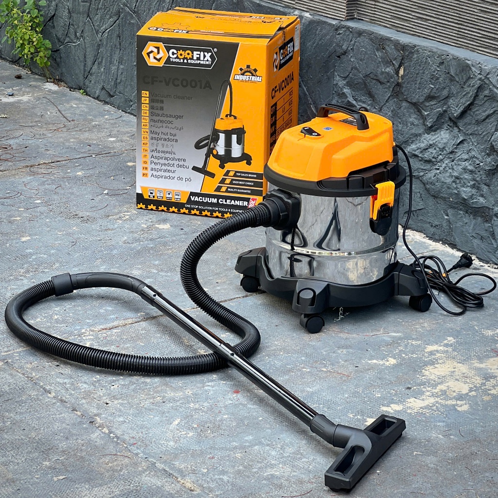 Máy hút bụi Công nghiệp - Gia đình công suất thực 1200W Dung tích 20L tích hợp 3 chức năng hút Khô - Ướt - Thổi
