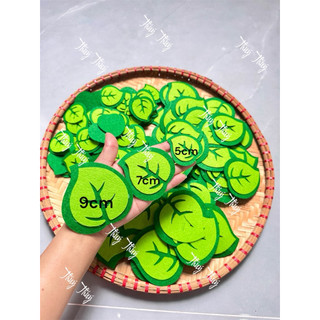 lá trầu bà vải nỉ 2 lớp