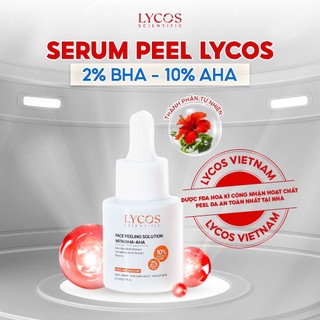 Tinh Chất Peel Da Lycos 10% AHA – 2% BHA: Tái Tạo Da Không Bong Tróc, không kiêng khem