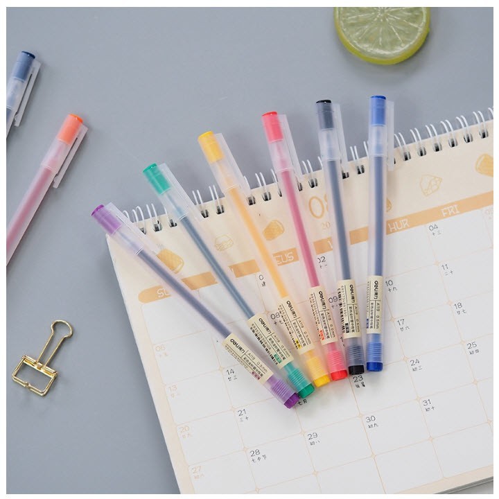 Bút Gel Mực Nước Deli A119 – 0.5mm – Viết Calligraphy, Trang Trí Sổ Tay, Chữ Đẹp
