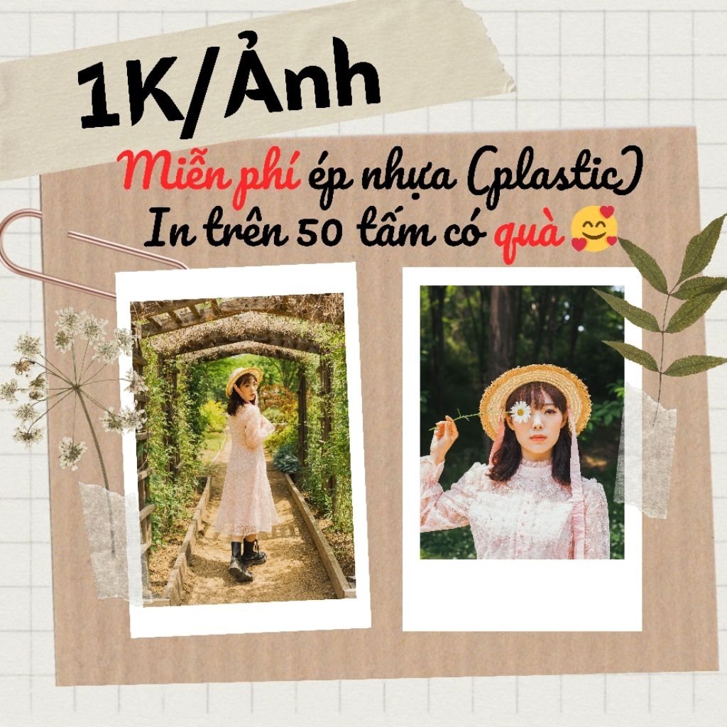 In ảnh pola theo yêu cầu  - nhận in từ 30 ảnh - in trên 50 ảnh có quà