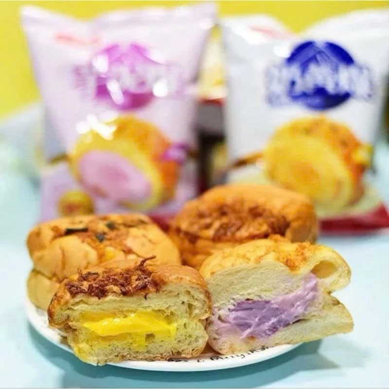 Bánh Mì Nhân Chảy Aidebao Rong Biển Trứng Sữa - Khoai Môn