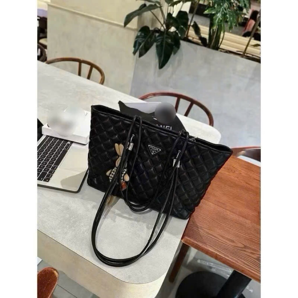 Túi công sở túi xách A4 kt35cm trần trám kèm gấu