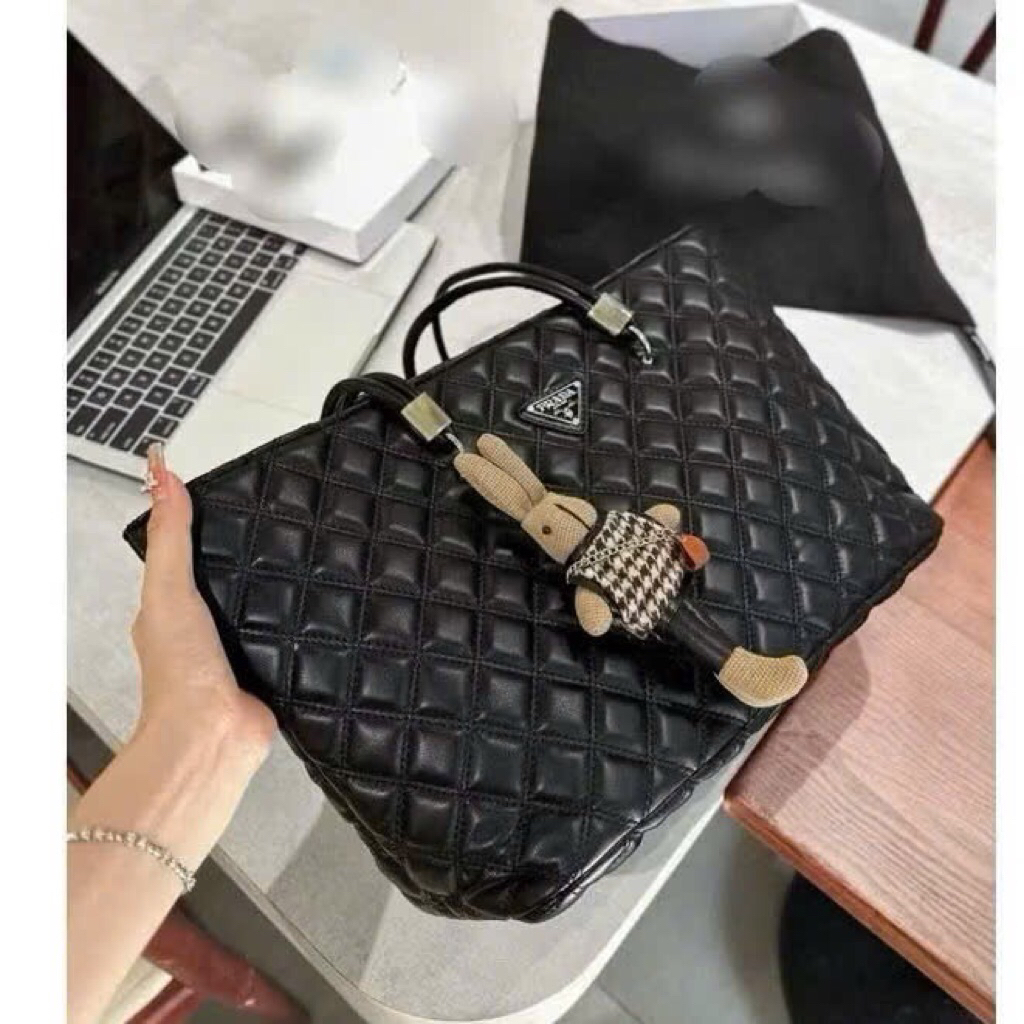 Túi công sở túi xách A4 kt35cm trần trám kèm gấu