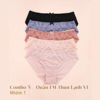 Combo 3 & 5 Quần Lót Nữ Thun Lạnh Full Mông V1 Thoải Mái Mùa Hè LAM LUY