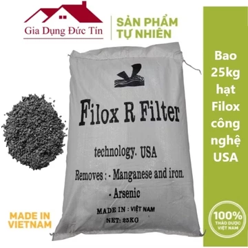 Bao 25kg Hạt filox lọc nước giếng nhiễm phèn sắt hiệu quả