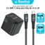 Bộ Sạc Nhanh 30W Basefast GaN3 Cho X/11/12/13/14 Series (Củ Sạc Mini Kèm Cáp Dù Type C to LN)