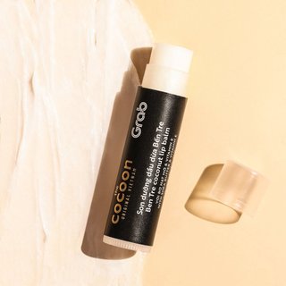 Son Dưỡng Dầu Dừa Bến Tre COCOON Dưỡng Môi Mềm Mịn, Chống Nứt Nẻ Hiệu Quả 5g