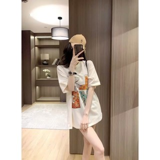 Áo thun nữ Chepol Màu Trắng in họa tiết cao cấp, áo phông chất cotton co dãn 2 chiều thoáng mát, mùa hè CP_x3953
