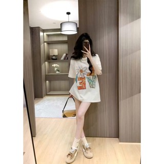 Áo thun nữ Chepol Màu Trắng in họa tiết cao cấp, áo phông chất cotton co dãn 2 chiều thoáng mát, mùa hè CP_x3953