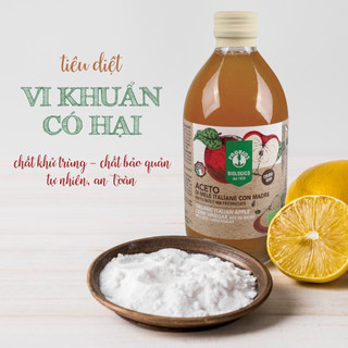 Giấm Táo Hữu Cơ Có Giấm Cái 500ml ProBios Organic Italian Apple Cider Vinegar With The Mother