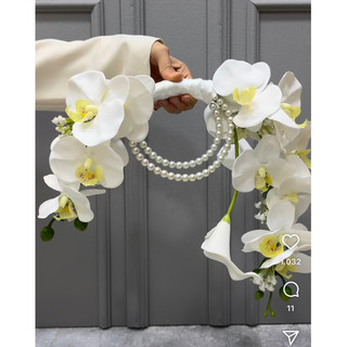 Bó hoa cưới cầm tay cô dâu HalfMoon 0012