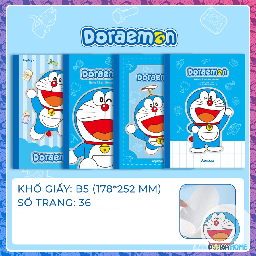 Vở kẻ ngang Doraemon Doremon cute dễ thương 36 trang khổ B5 chính hãng ...