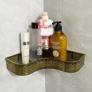 Kệ nhà tắm trong suốt không đục lỗ phòng tắm nhà vệ sinh nhà bếp kệ lưu trữ treo tường】