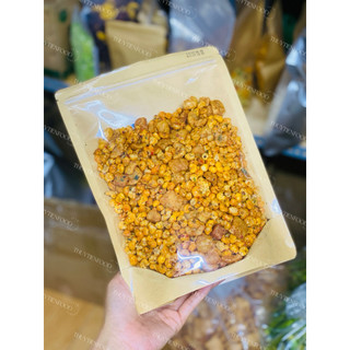 Bắp Rim Mắm Hành Mix Da Heo Sấy Giòn- Cay mặn béo ngon, ăn vặt siêu cuốn- Gói 250gr/ 500gr