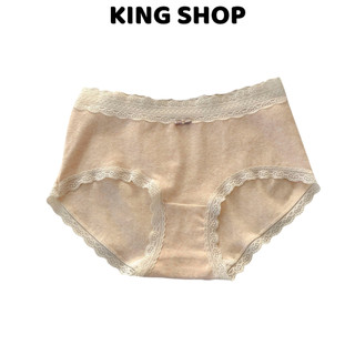 Combo 3 Quần Lót Cotton Nữ Phối Ren Tông Màu Cá Tính, Quần Lót Mềm Thoáng Khí King Shop L-5509