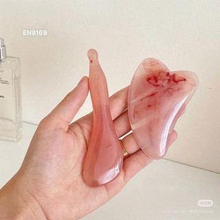 Bộ Dụng Cụ Massage Đá Thạch Anh Hồng 8 Món