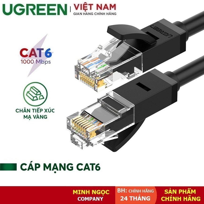 Dây Cáp mạng Cat6 RJ45 đúc sẵn 2 đầu Gigabit 1000Mbps chính hãng Ugreen ...