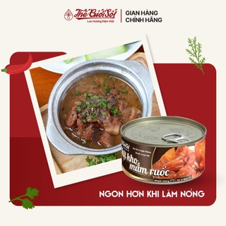 Thịt Kho Mắm Ruốc Lon 180 Gram THẾ GIỚI SỐT Thịt Hộp Đồ Hộp Ăn Liền Tiện Lợi Đậm Việt
