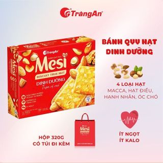 Bánh Quy Hạt Dinh Dưỡng Mesi True Nut Tràng An Thơm Ngon Bổ Dưỡng Có Túi Phù Hợp Làm Quà Tặng Đi Lễ, THÙNG 10 HỘP
