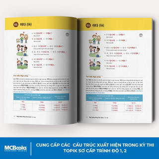 Sách - ÔN THI TOPIK - Combo Ngữ pháp tiếng Hàn thông dụng và Ghi Nhớ Siêu Tốc Từ Vựng tiếng Hàn