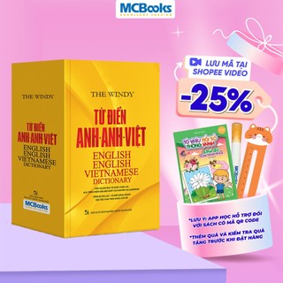 Sách - Từ Điển Anh Anh Việt Phiên Bản Bìa Cứng Màu Vàng - Giải Nghĩa Đầy Đủ Ví Dụ Phong Phú