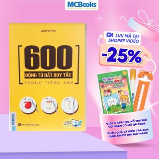 Sách - 600 Động Từ Bất Quy Tắc Trong Tiếng Anh