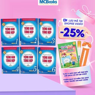 Sách - Combo Tiếng Hàn Tổng Hợp Dành Cho Người Việt Nam Trình Độ Sơ Cấp Đến Cao Cấp Tập 1- 6