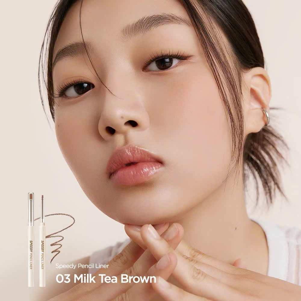 PERIPERA Chì kẻ mắt Speedy Pencil Liner chống nước nét mảnh dễ vẽ 0.14g | NHÍM HOUSE